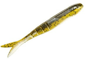 Strike King Blade Minnow 4.5in 8pk Green Pumpkin Pearl Belly