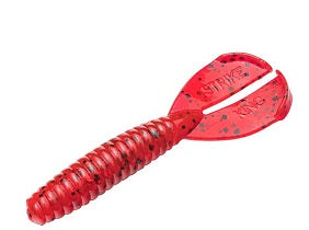 Strike King Rage Twin Tail Menace Grub 4in 8ct Delta Red