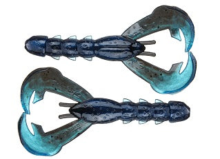 Strike King Rage Baby Craw 3in 9pk Black Blue Swirl