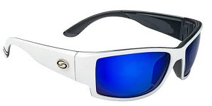 Strike King Sunglass SK Plus Ouachita White/Black-Blue Mirror