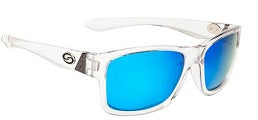 Strike King Sunglass SK Plus Platte Crystal Clear-Blue Mirror