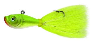 Spro Bucktail Jig 1oz Crazy Chartreuse