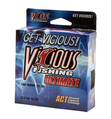 Vicious Ultimate Clear/Blue Mono 100yd 20lb