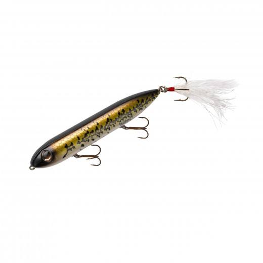 Heddon Super Spook Feathered 5in 7/8oz Baby Bass