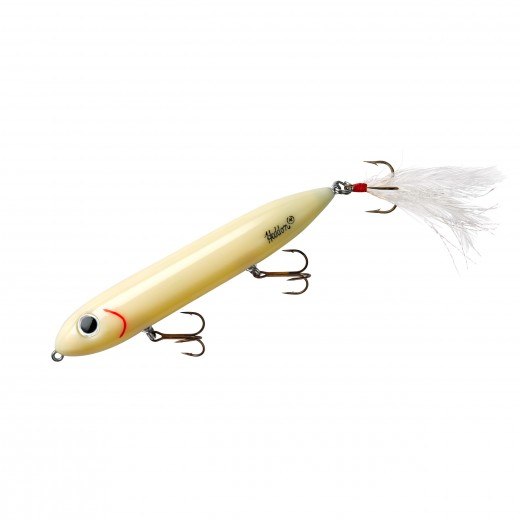 Heddon Super Spook Feathered 5in 7/8oz Bone