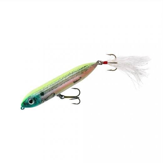 Heddon Super Spook Jr Feathered 3.5in 1/2oz Okie Shad