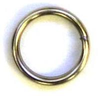 Eagle Claw Split Rings Nickle 5ct Size 6