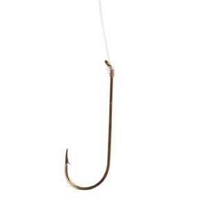 Eagle Claw Aberdeen Bronze Snelled Hook Size 6