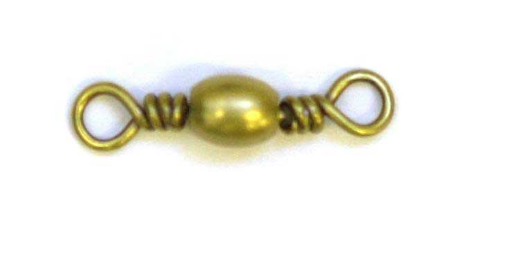 Eagle Claw Swivel-Brass Barrel 12ct/12pk Size 1