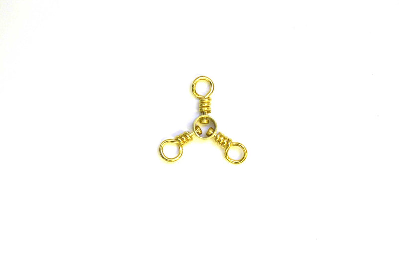 Eagle Claw Swivel-Brass 3-Way 12ct/12pk Size 3/0