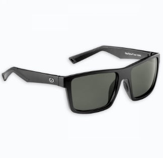 Flying Fisherman Sunglasses Swirl Matte Black-Smoke