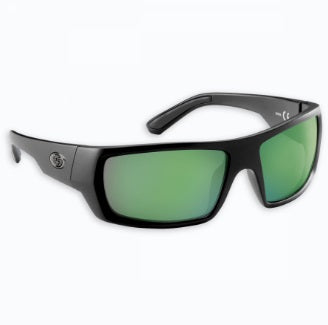 Flying Fisherman Sunglasses Sargasso Matte Black/Green Mirror