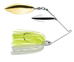 Tour Grade Spinnerbait 3/4 oz (Willow/Willow) - Chart/White