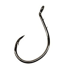 Eagle Claw Circle Bait Black Nickle Hook 7ct Size 5/0