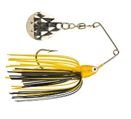 Mini-King Spinnerbait / Yellow Head Black/Yellow Skirt