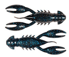 Z-MAN Pro CrawZ 3.5in Black Blue Flake 3pk