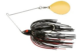 War Eagle Night Time Spinnerbait 3/4oz  GLD Black Red