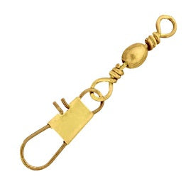 Walker Brass Snap Swivel 12ct  #1/0