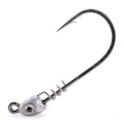 Mustad Spring Lock Jig Head, 1/8oz , 3/0 Hook, White