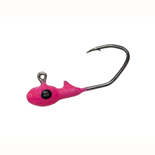 Bobby Garland Overbite Sickle Jig Head 1/32oz 10ct Pink