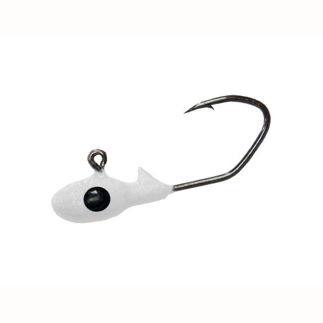 Bobby Garland Overbite Sickle Jig Head 1/16oz 10ct Ghost