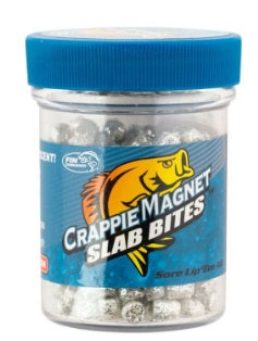 Leland Crappie Magnet Slab Bites Silver Glitter