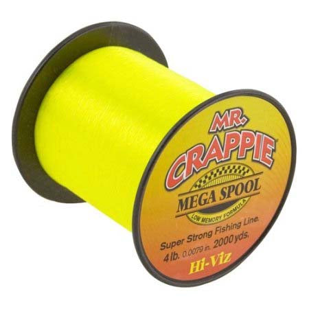 Lews Mr Crappie Mono Line 1200yd 8lb H iVis Yellow