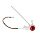 Eagle Claw Pro-V Weedless Ball Jig Head 1/8 6ct White