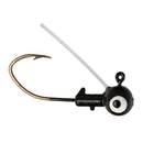 Eagle Claw Pro-V Weedless Ball Jig Head 1/16 6ct Black