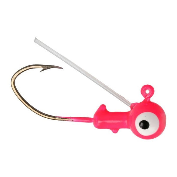 Eagle Claw Pro-V Weedless Ball Jig Head 1/16 6ct Pink