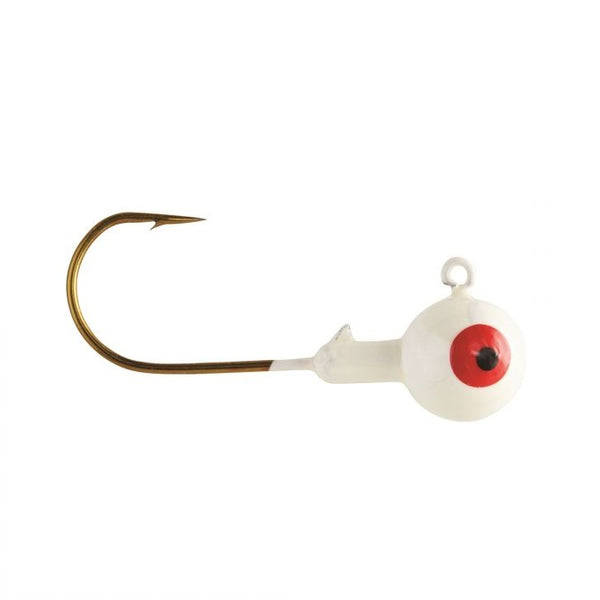 Eagle Claw Ball Jig Head 1/4 10ct White