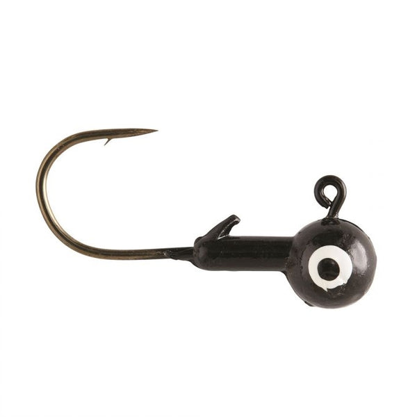 Eagle Claw Ball Jig Head 1/8 10ct Black