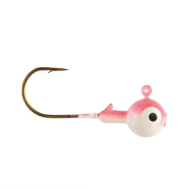 Eagle Claw Ball Jig Head 1/16 10ct Pink/Pearl