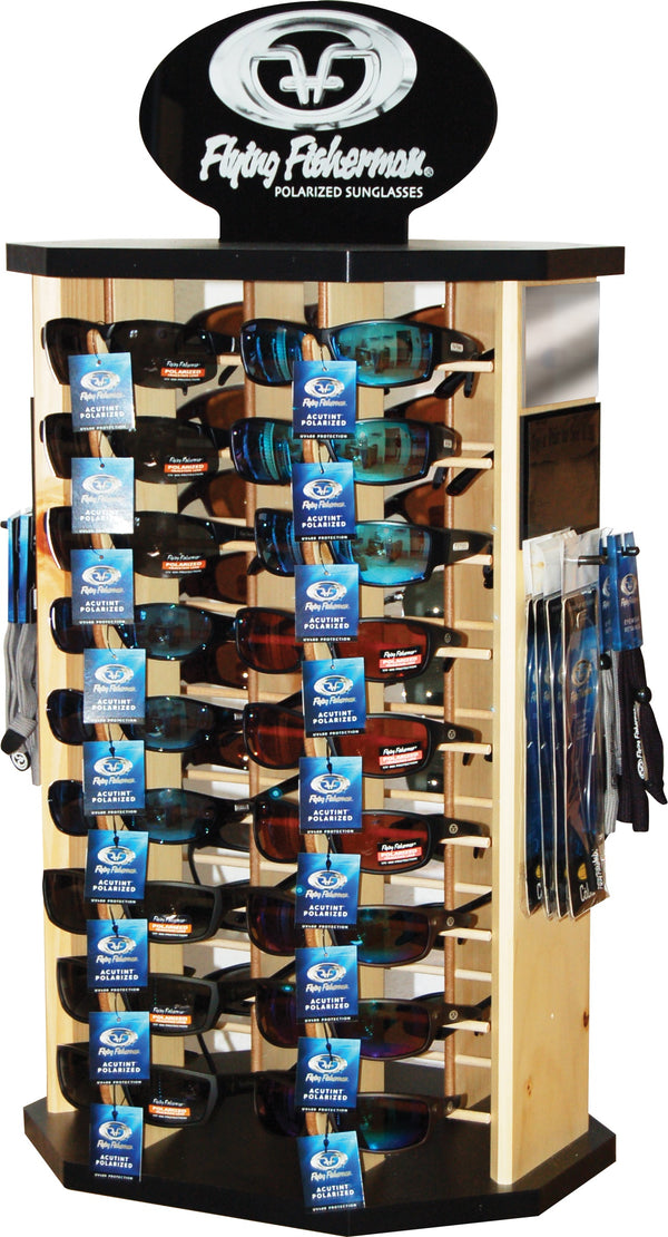 Flying Fisherman Display 48 Glasses, 18 Retainers