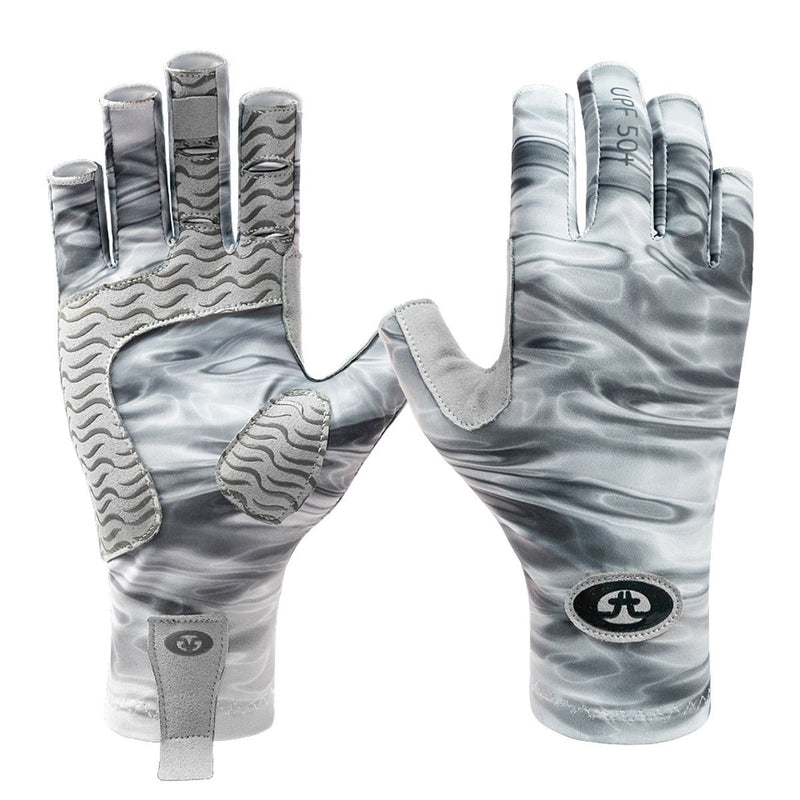 Flying Fisherman SunBandit Pro Series Gloves Gray Water L/XL