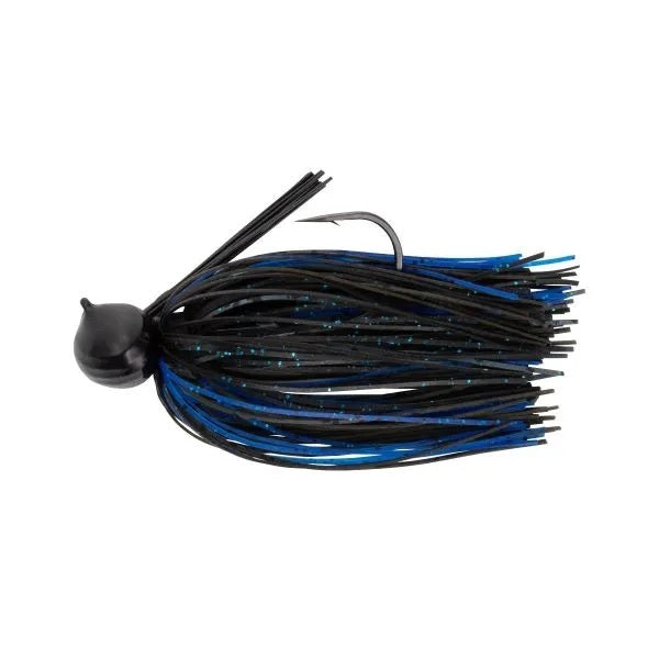 War Eagle Pro Football Jig 3/4oz Black Blue Shiner