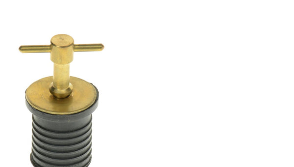 TH Marine Drain Plug Twist In 1in Brass