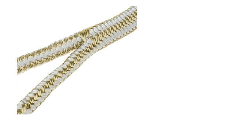 TH Marine Dock Line 3/8in x 15ft Double Braid Gold/White