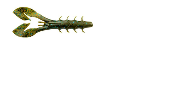 Yum Spine Craw 3.75 8ct Green Pumpkin Blue Flake