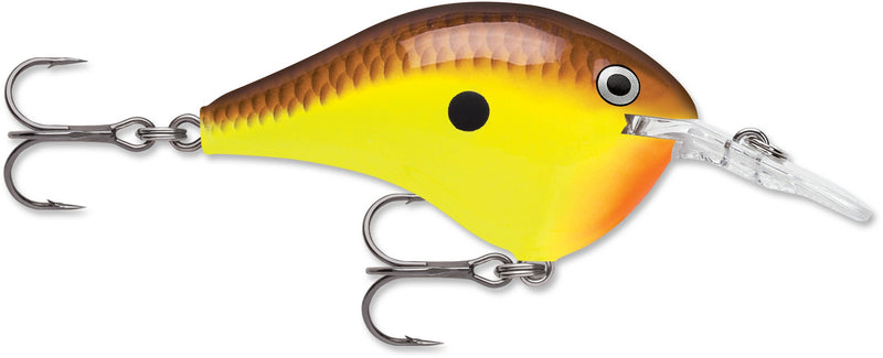 Rapala DT Series 6' 3/8 2" Chartreuse Brown