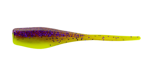 Big Bite Crappie Minnr 2in 10ct Purple Glitter/Opaque Chart