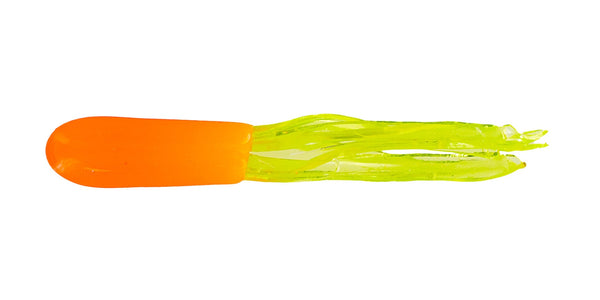 Big Bite Crappie Tubes 1.5in 10ct Orange/Chartreuse