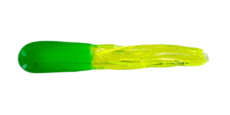 Big Bite Crappie Tubes 1.5in 10ct Lime/Chartreuse