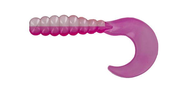 Big Bite Fat Grub 2in 10ct Pink/White