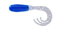 Big Bite Triple Tip Grub 2in 10ct Blue Clear Silver