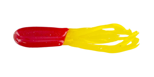 Big Bite Crappie Tubes 1.5in 10ct Red/Yellow