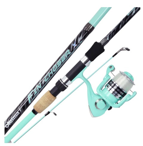 Okuma Fin Chaser X Spinning Combo 6ft 6in 2pc Sea Foam