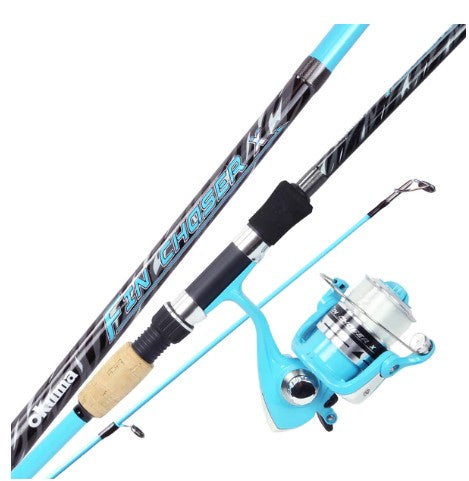 Okuma Fin Chaser X Spinning Combo 6ft 6in 2pc Sky Blue