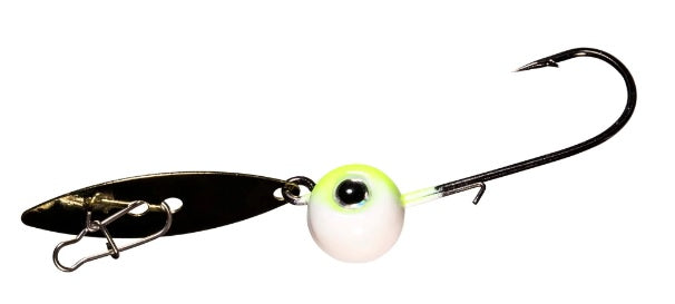 Z-MAN Chatterbait WillowVibe1/4oz Chart/White 2pk