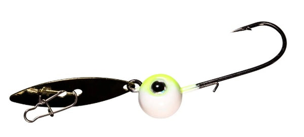 Z-MAN Chatterbait WillowVibe 1/4oz Chart/White 2pk